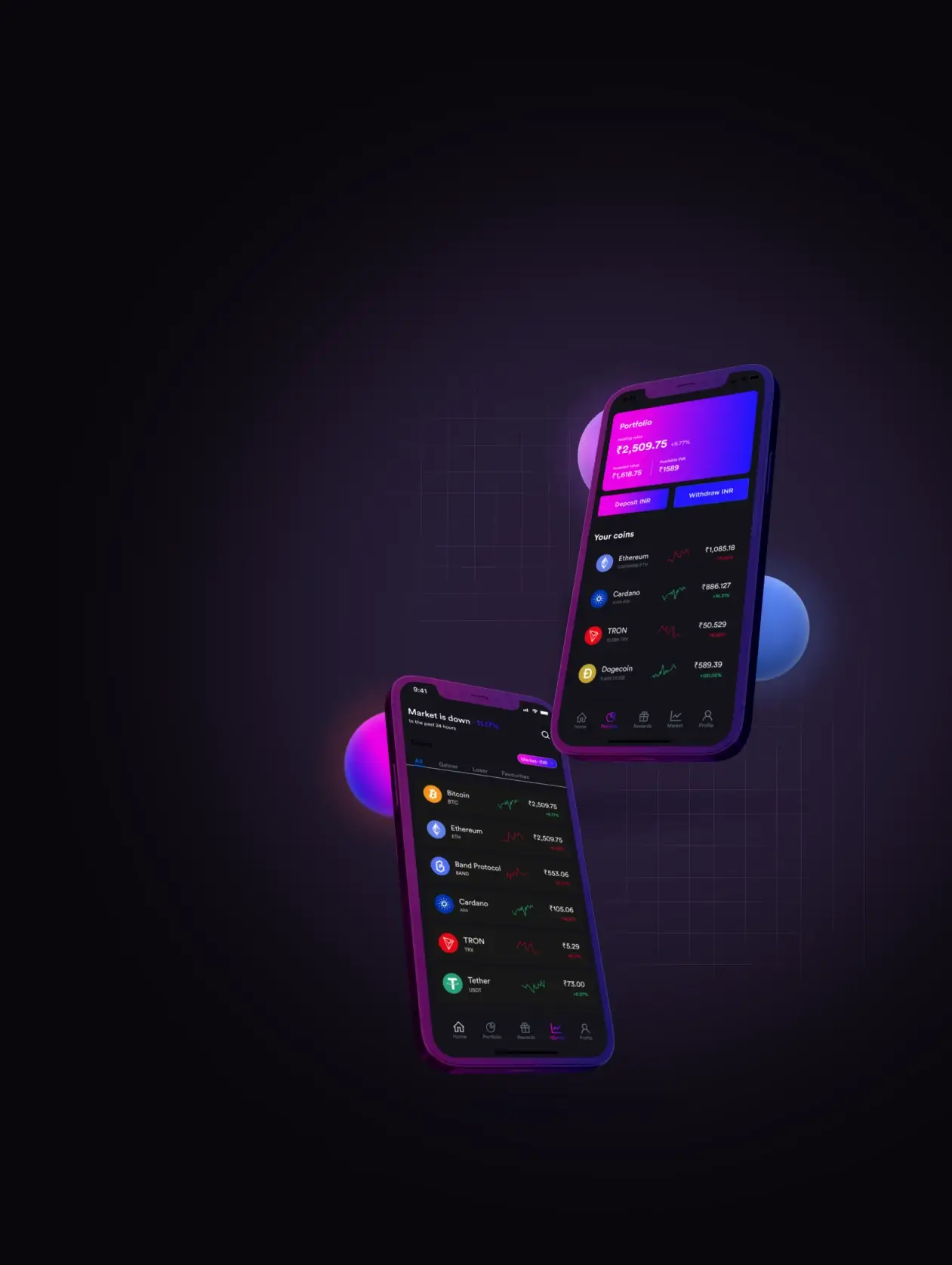 Quantrix Coin - Enroll" or "Create an account